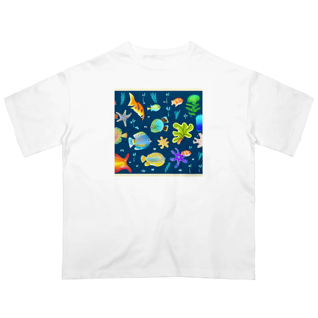 Alacarteの可愛い熱帯魚🐠 オーバーサイズTシャツ