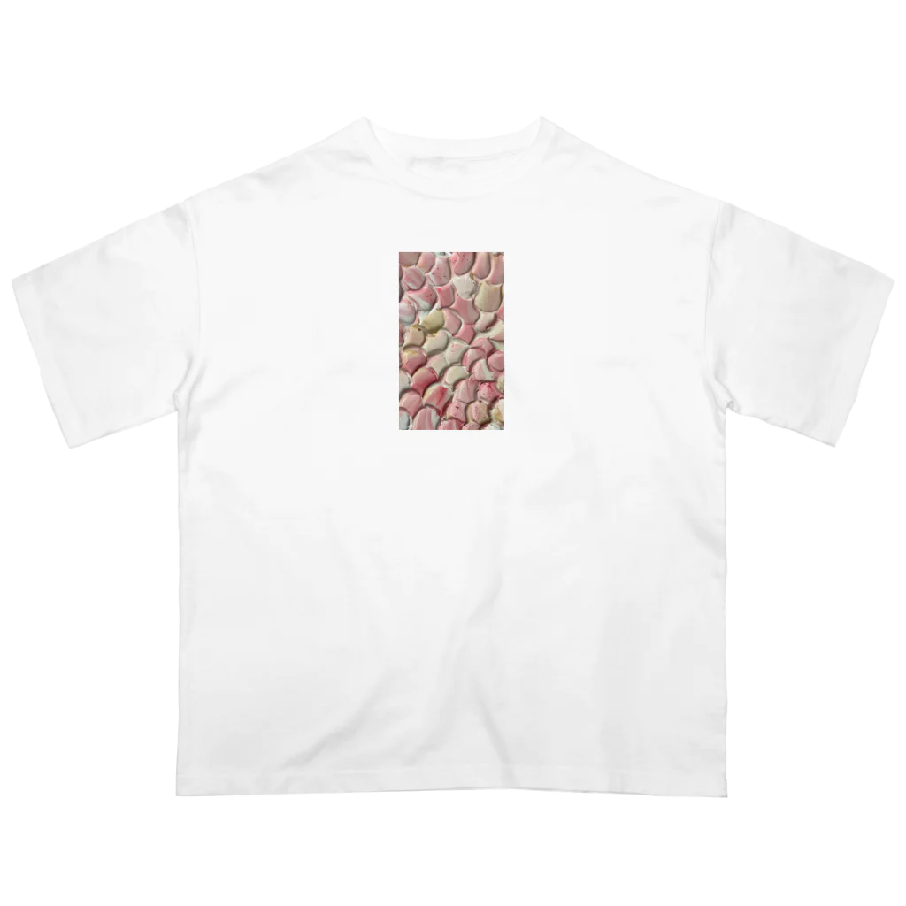 iroasobi_artのtexture_pink Oversized T-Shirt