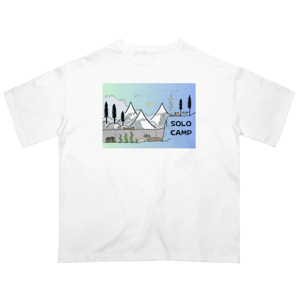 RAINBOW-WORKSの広大なソロキャンプ🏕 オーバーサイズTシャツ