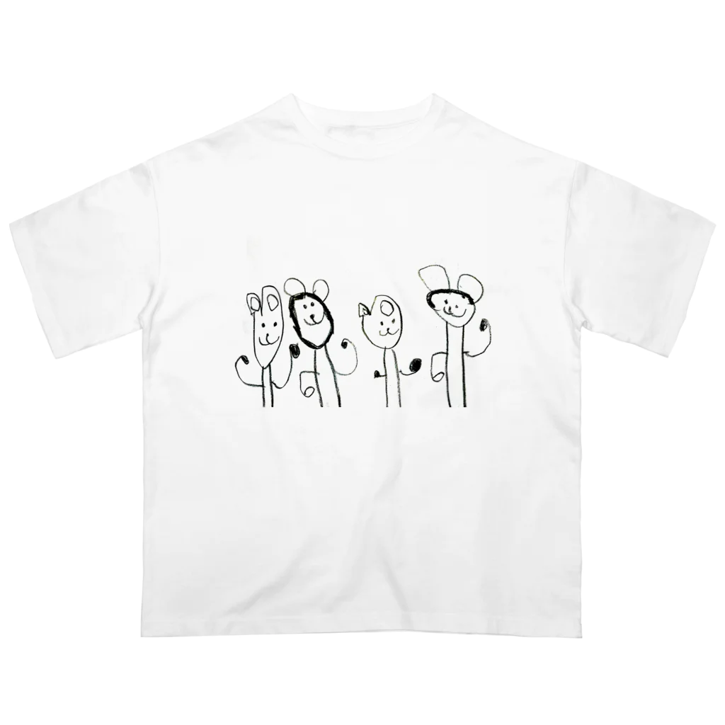 るっぴー市場の4歳が描いた絵 Oversized T-Shirt