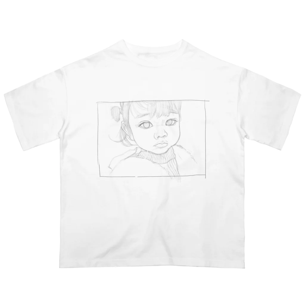 こむぎさんのどこぞの娘ちゃん Oversized T-Shirt