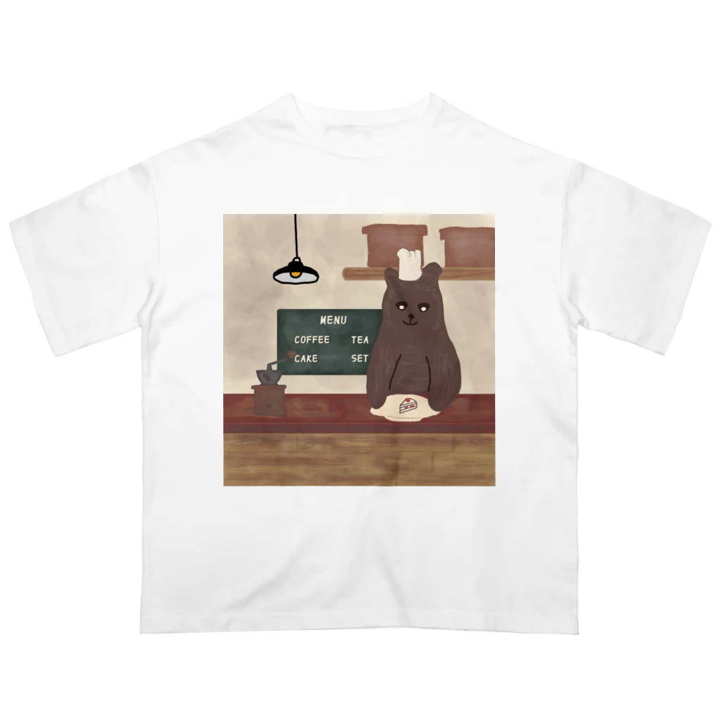 【KOTCH】 Tシャツショップのくまのカフェ オーバーサイズTシャツ