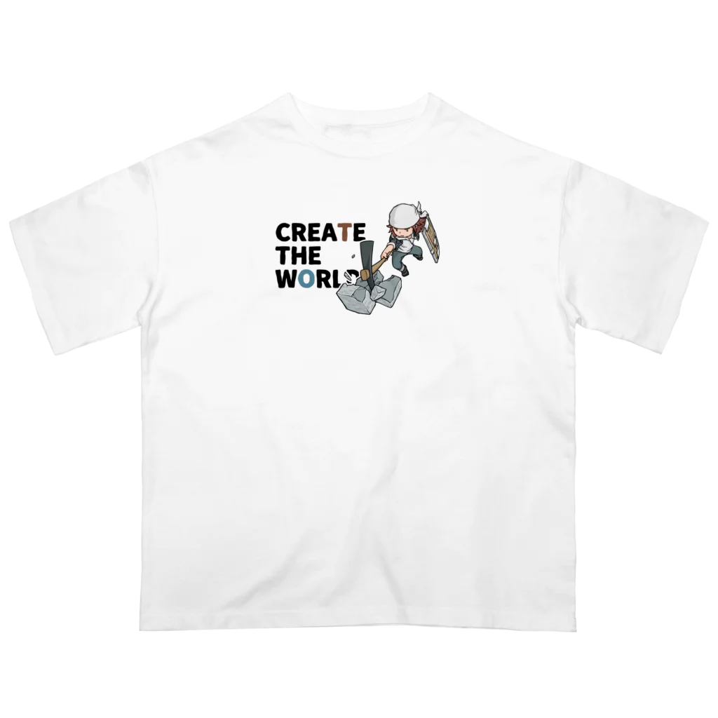 mocchi’s workshopのCREATE THE WORLD オーバーサイズTシャツ