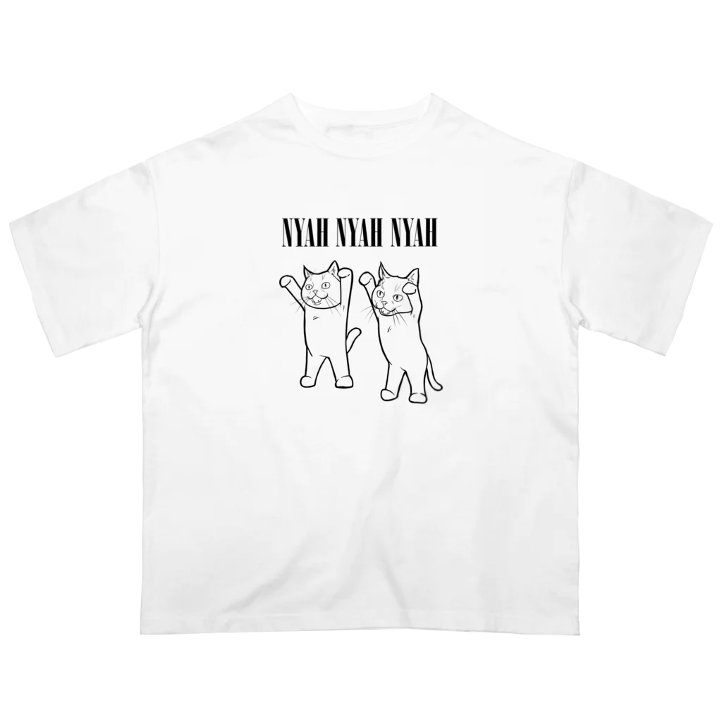 TAKE-TONのNYAH NYAH NYAH Oversized T-Shirt