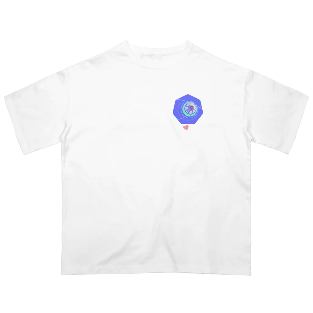 世界地図のWE LOVE US オーバーサイズTシャツ