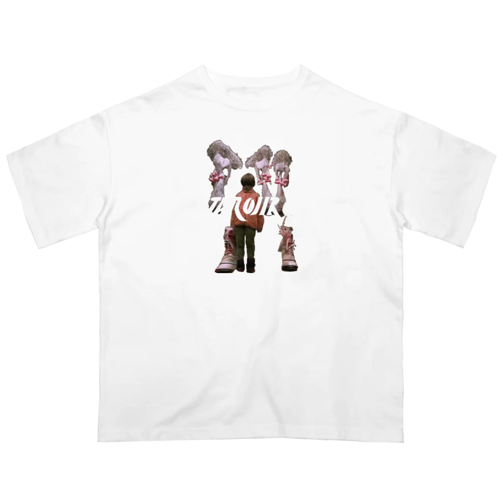 🍩tarojiro(たろじろ) shop🍩のHEEL BOOTS MONSTER by AI Oversized T-Shirt