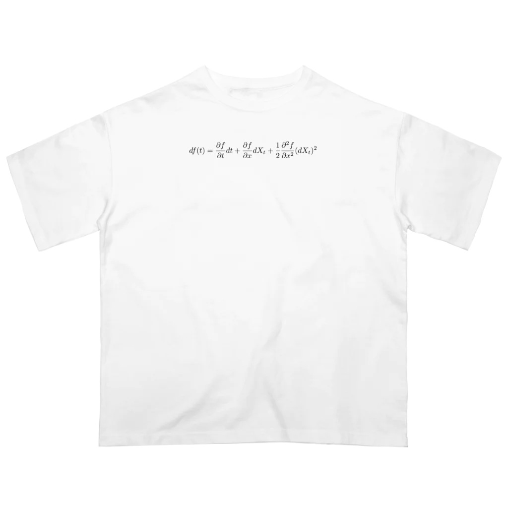 理系ファンクラブの伊藤の補題 - Ito's lemma - オーバーサイズTシャツ