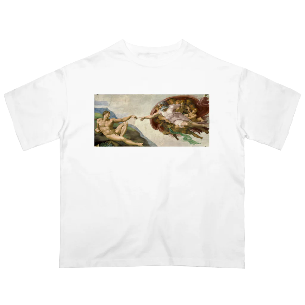 世界美術商店のアダムの創造 / The Creation of Adam オーバーサイズTシャツ