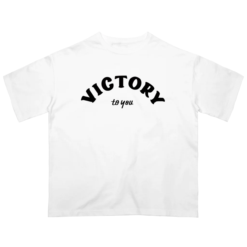 chalkerのVICTORY to you Oversized T-Shirt