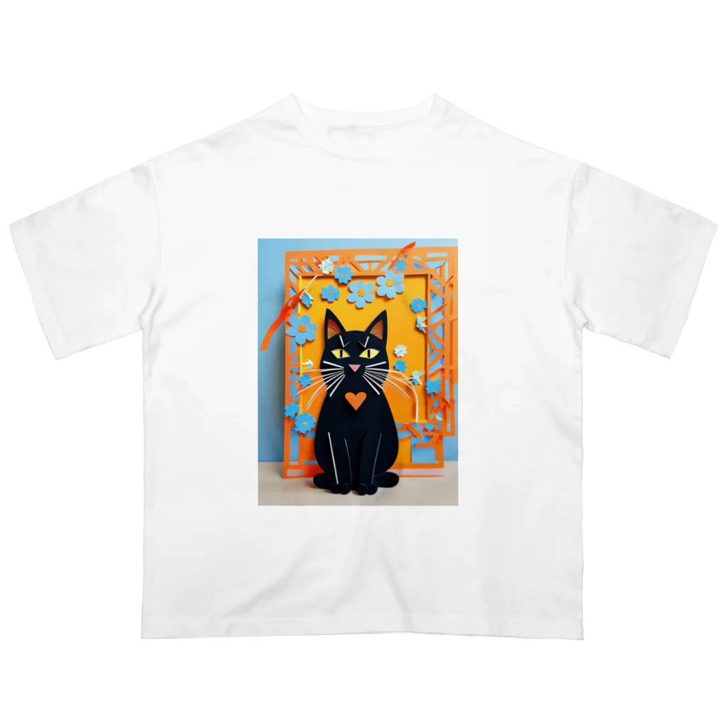 kurokuroの黒猫01 オーバーサイズTシャツ