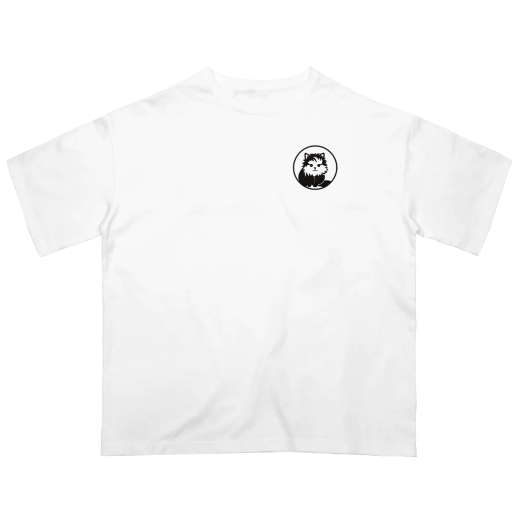 MonoChromeのマンチカン・マルイナ オーバーサイズTシャツ