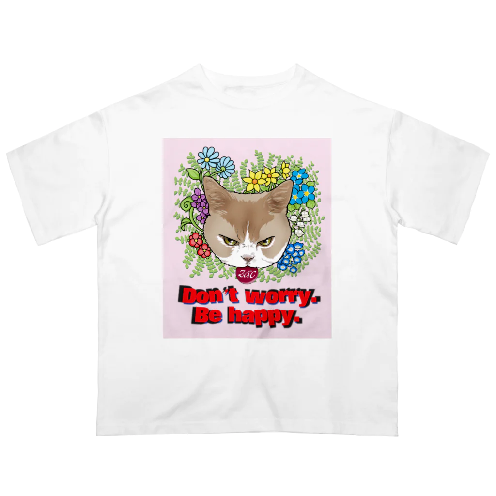 Zac-SDのねこのひとこと ( Zac ) オーバーサイズTシャツ