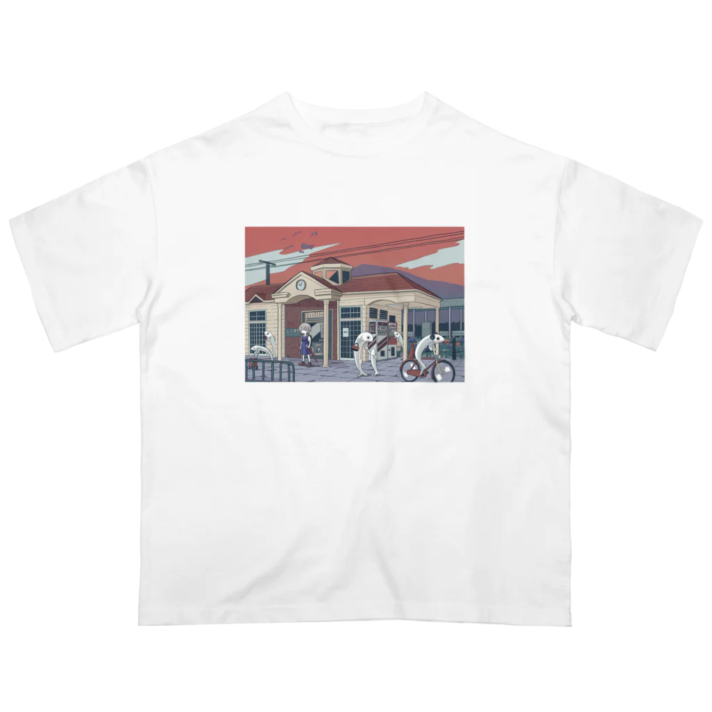 東京モノノケのしらす駅 オーバーサイズTシャツ