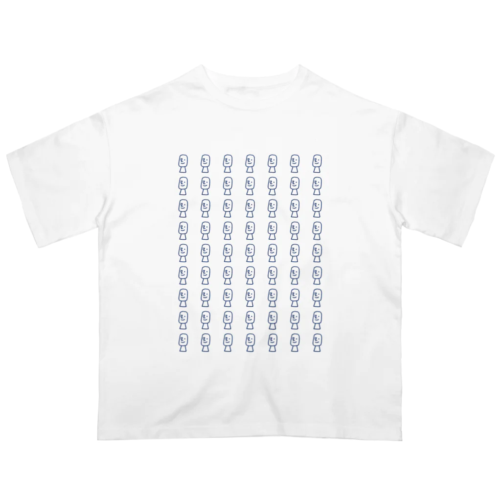 コンロランのイースター島のモアイ(63) オーバーサイズTシャツ