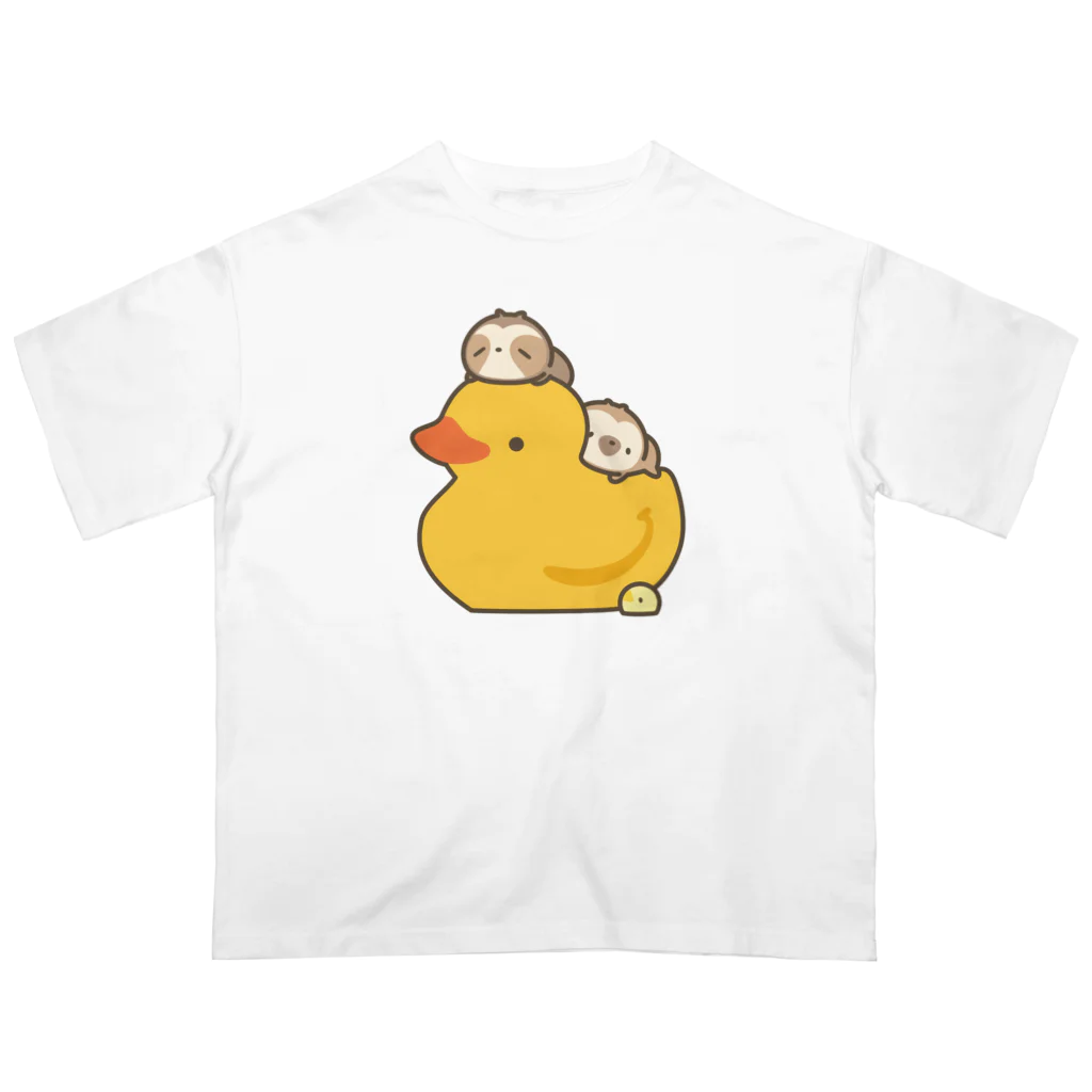 ただのなまけものの隊長といっしょ オーバーサイズTシャツ