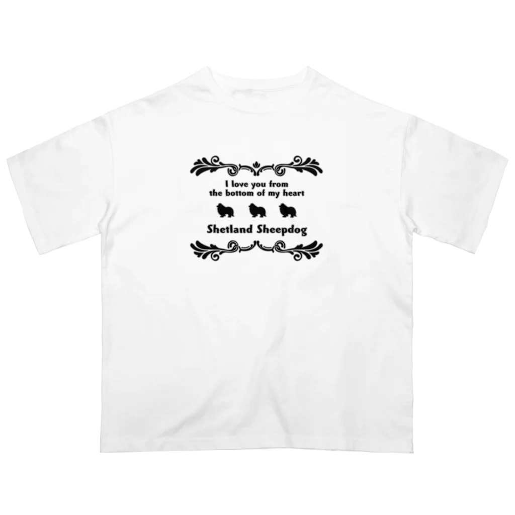 onehappinessのシェルティ　wing　onehappiness オーバーサイズTシャツ