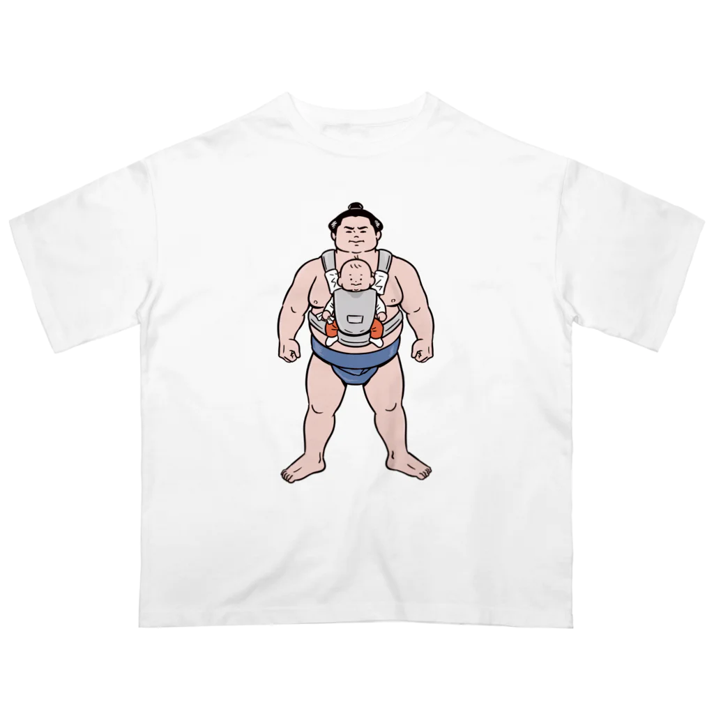 たろう(な気分)屋さんのsumo and baby Oversized T-Shirt