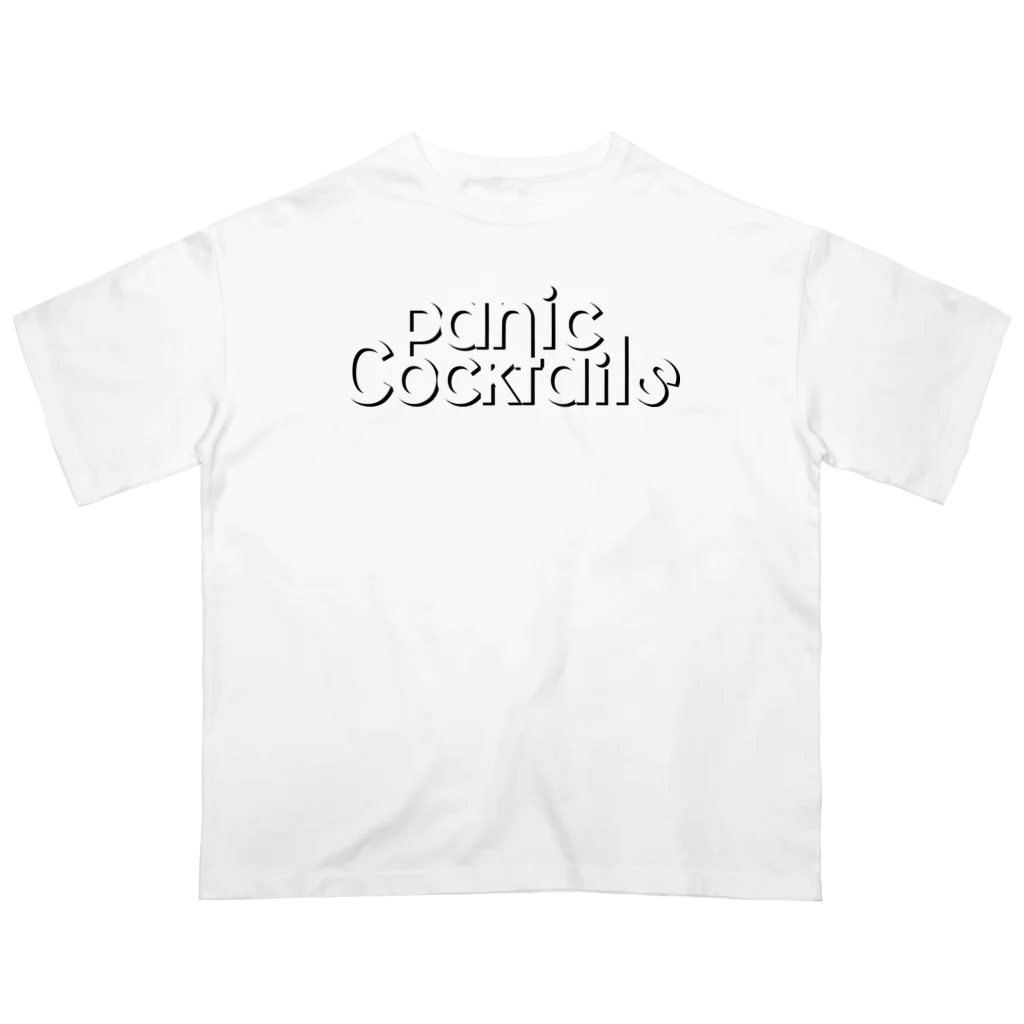 Panic CocktailsのPanic Cocktails BoldLogo DropShadow Oversized T-Shirt