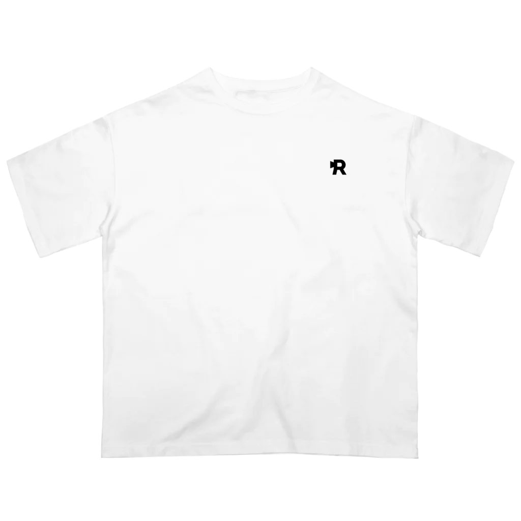 リクライブ公式の2023SS／Rブラックロゴ オーバーサイズTシャツ