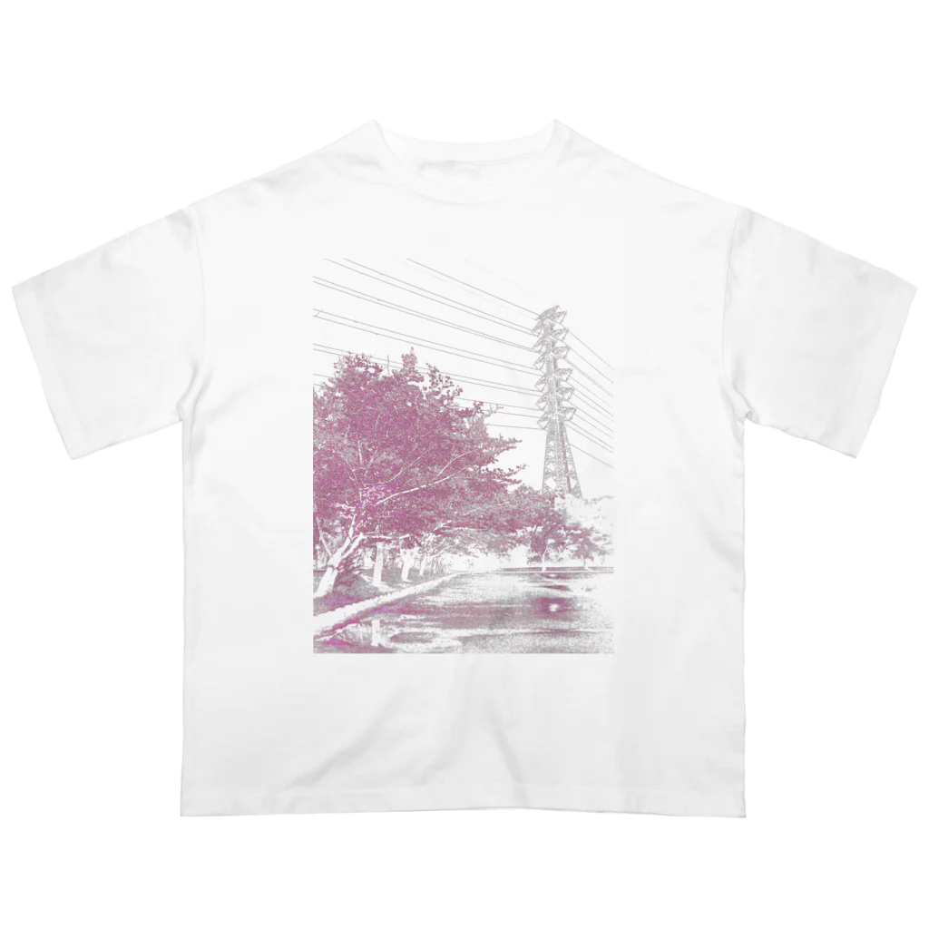 Electrical Babel @ SUZURIのEB-TS002-P " rose cerise" オーバーサイズTシャツ