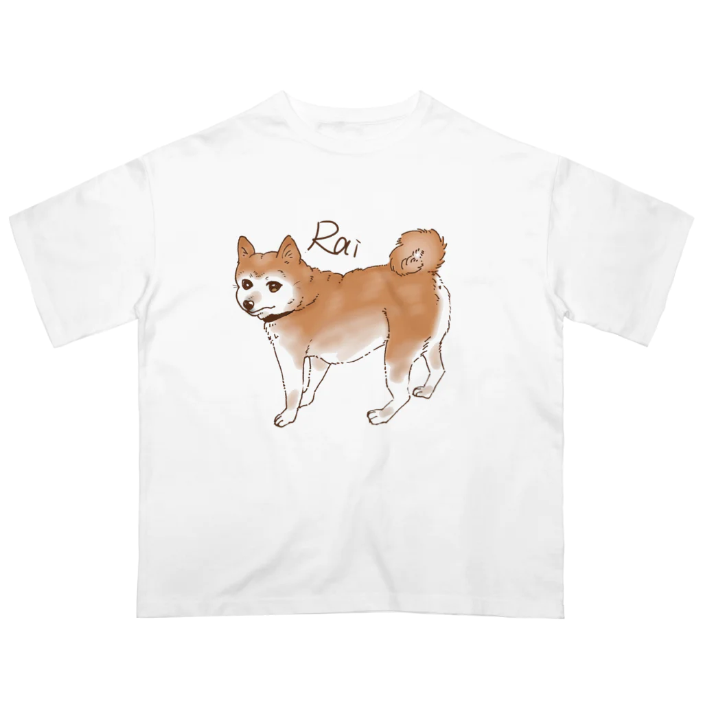 ゆきしばらいのしばいぬらい オーバーサイズTシャツ