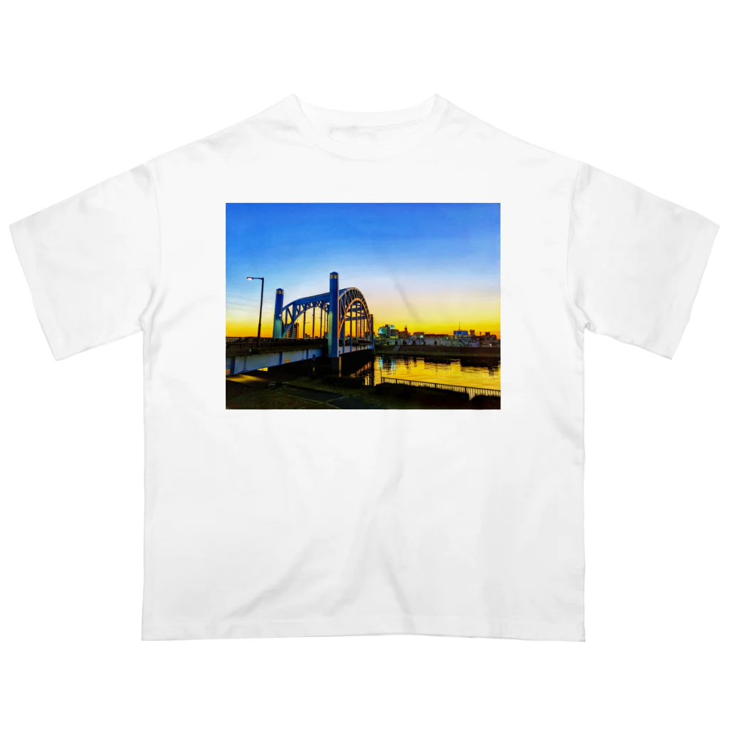 tokyo_a_wの江戸川区の空 オーバーサイズTシャツ