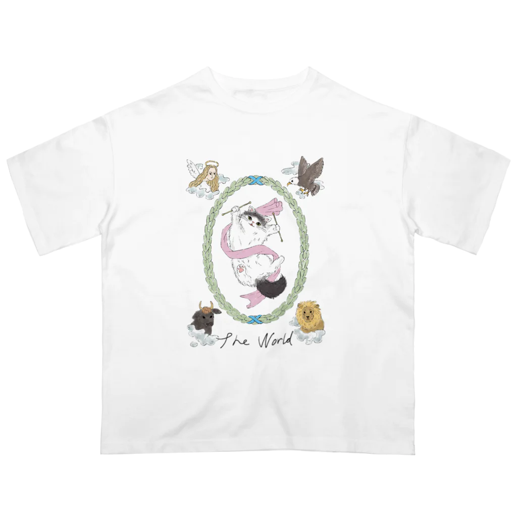 fortunecatのCat of the world オーバーサイズTシャツ