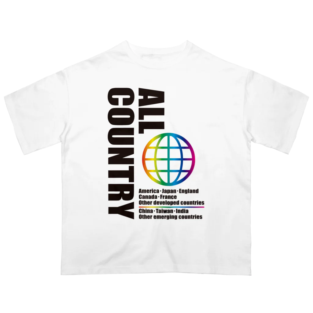 クラーケンデザインのオールカントリー オーバーサイズTシャツ