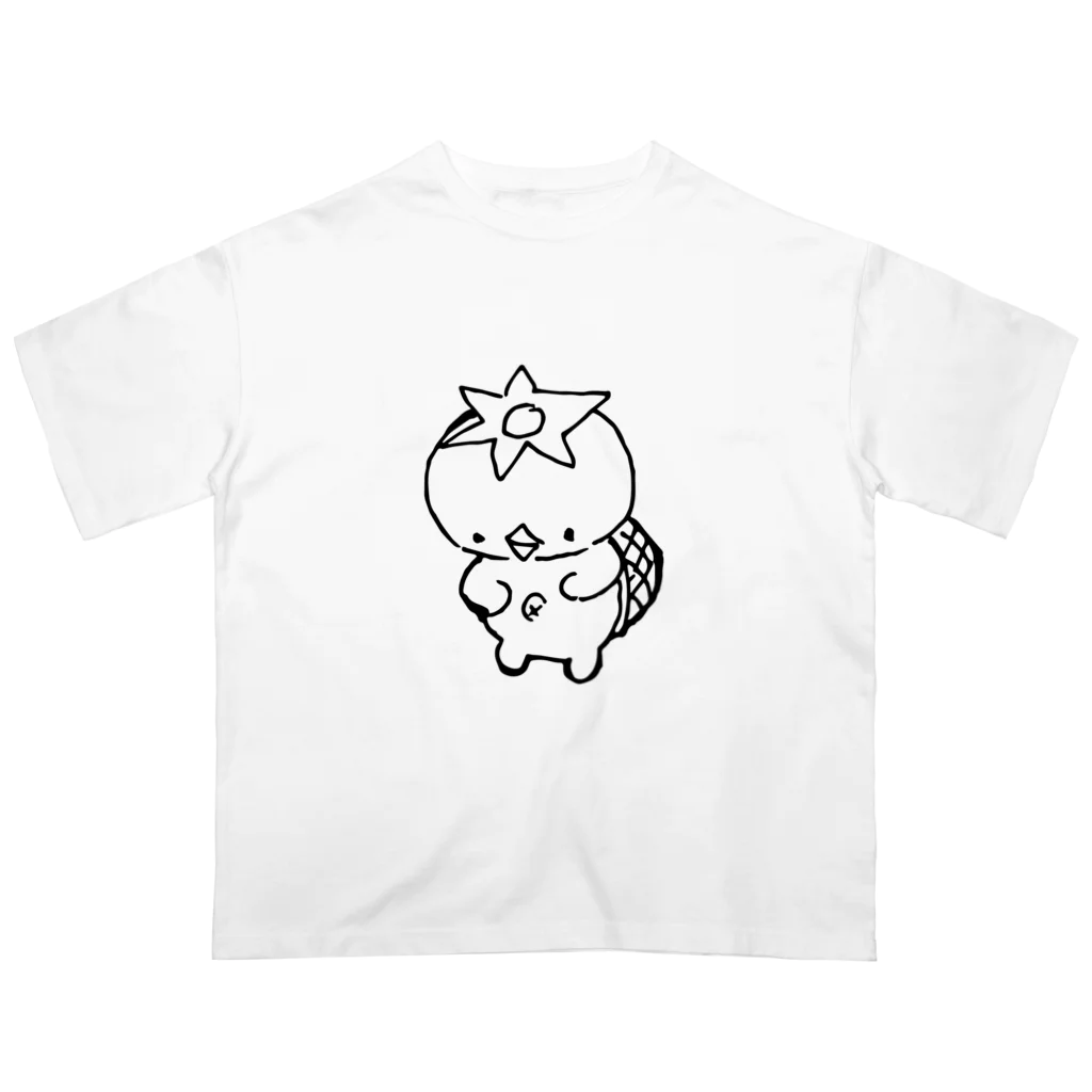 セクシーお山開きのおみせやさんのヘソが気になるカッパ Oversized T-Shirt