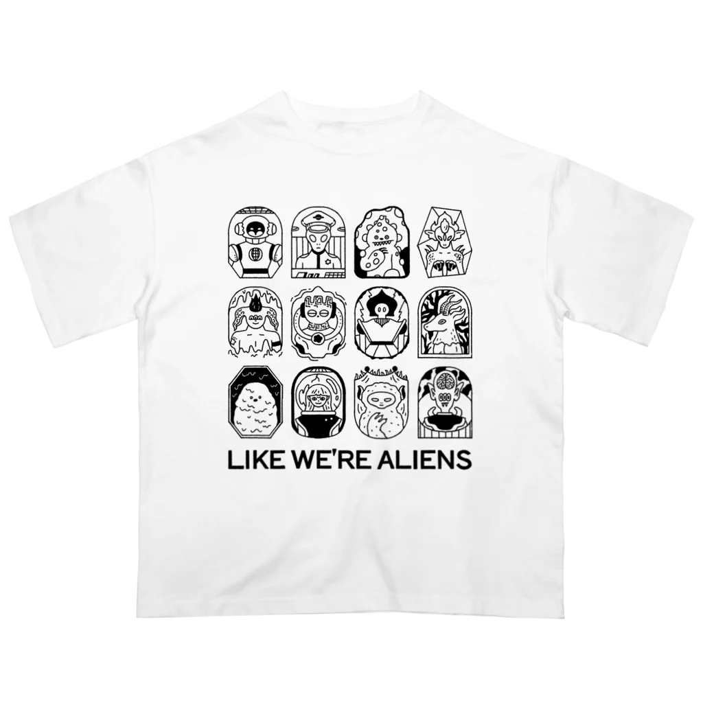 Ran KobayashiのLIKE WE'RE ALIENS オーバーサイズTシャツ