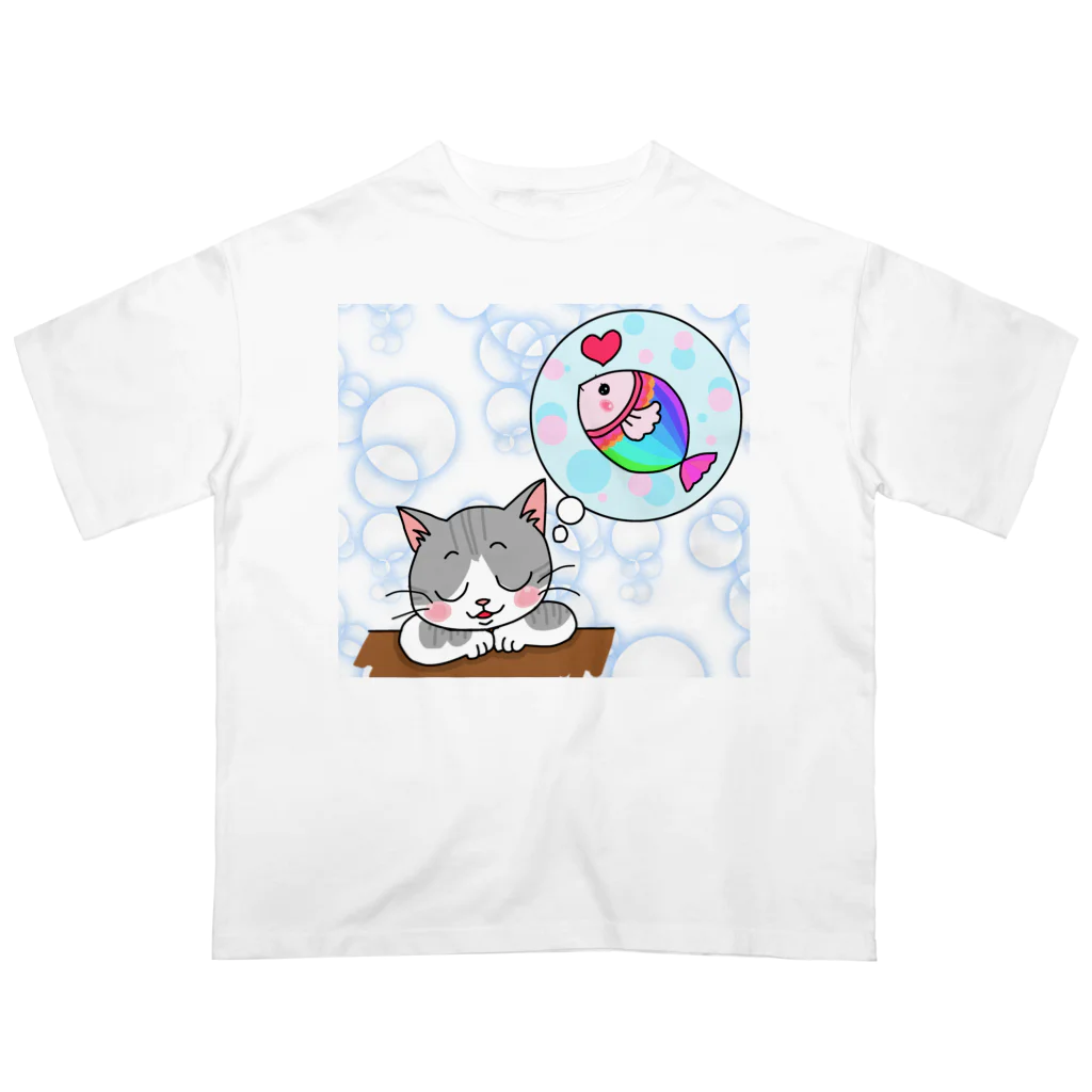 猫丸堂【ねこまるどう】のすやり オーバーサイズTシャツ