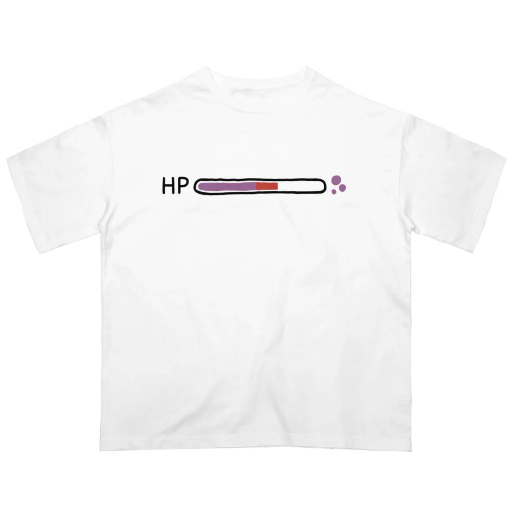 ぷにおもちSHOPのHPバー どく オーバーサイズTシャツ