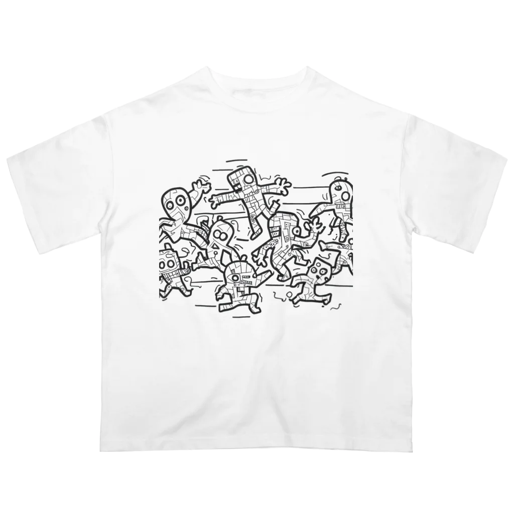 hataraku.Creatorsの実はうろたえています。 オーバーサイズTシャツ