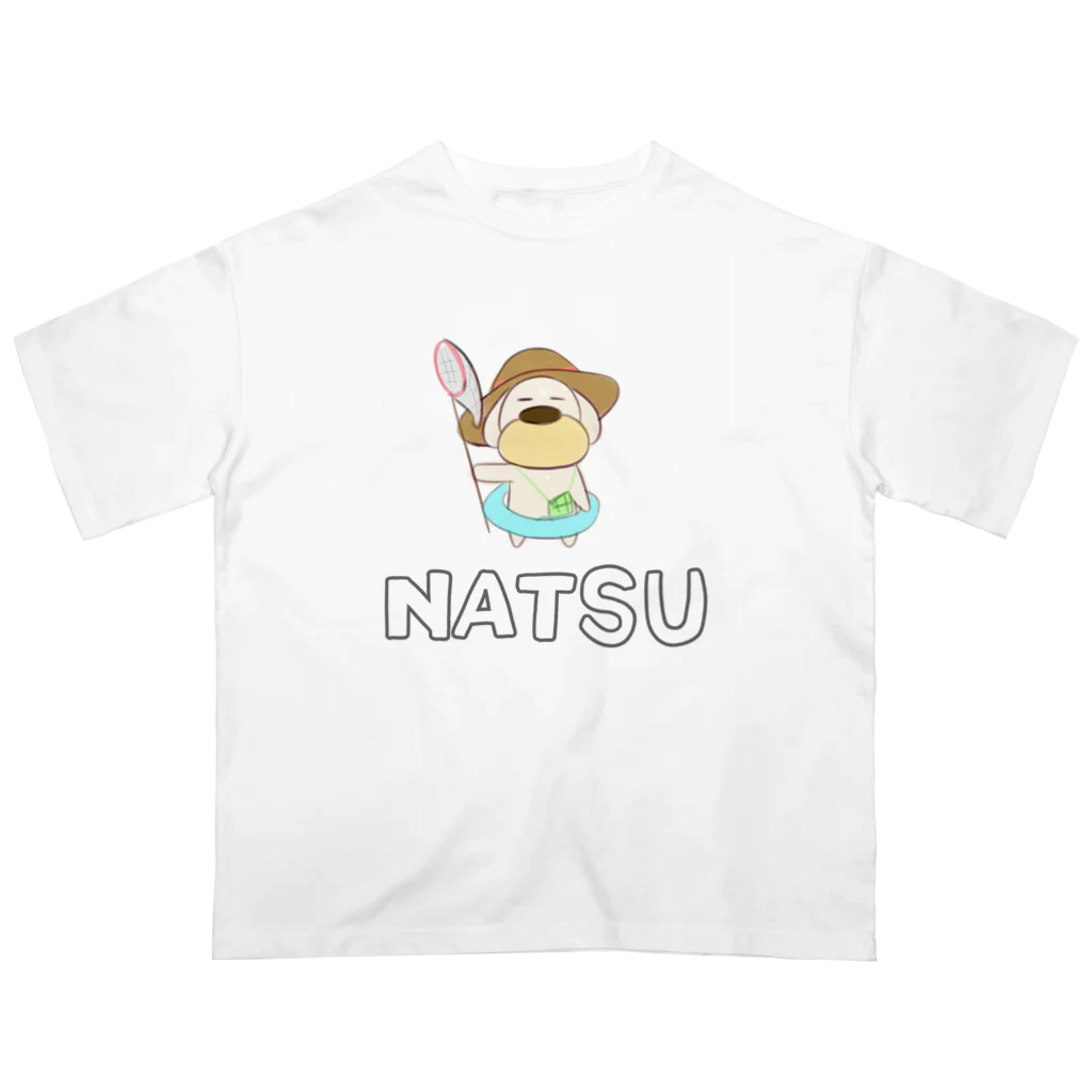 おもちまるの夏のゆるい犬 オーバーサイズTシャツ