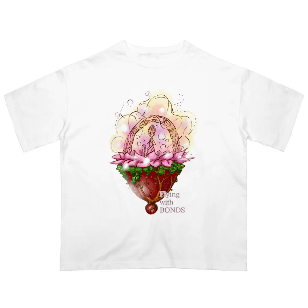 ハッピースマイルの神様の乗り物 Oversized T-Shirt