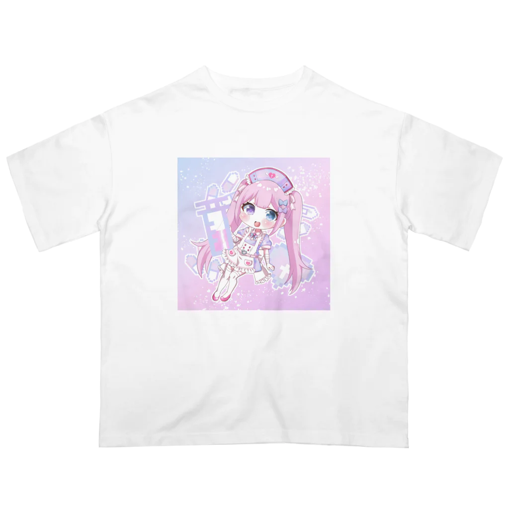 ぽむお🐰のゆめかわナースちゃん Tシャツ オーバーサイズTシャツ