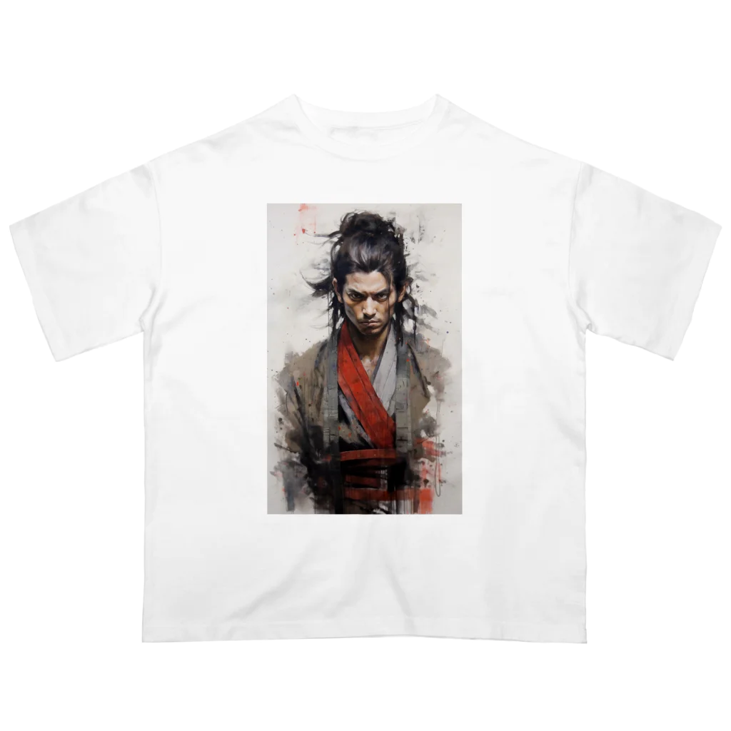 News US Suzuri Storeの侍 サムライアート 其の壱 Oversized T-Shirt