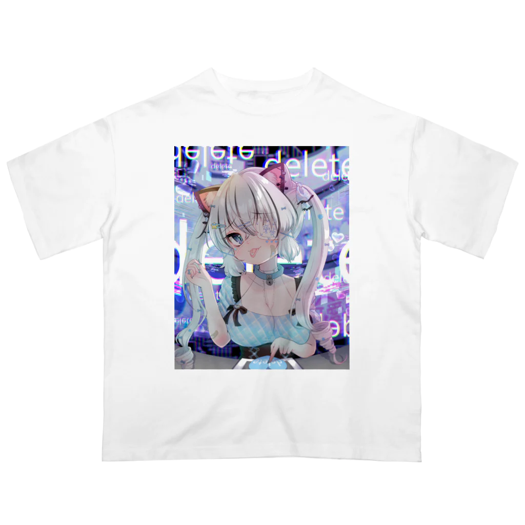 radennbyakkoの地雷系ブラック白虎 Oversized T-Shirt