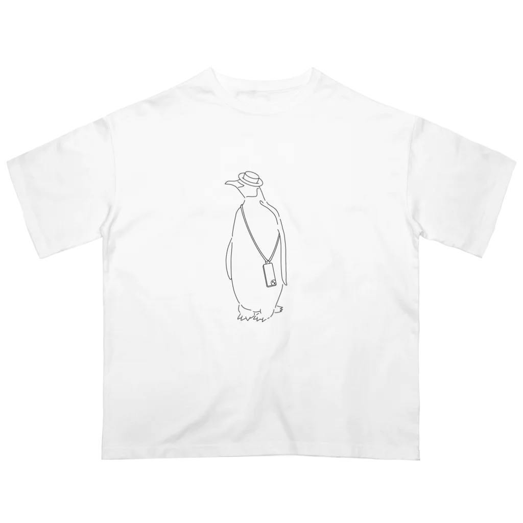 ポップトーンの休日ペンギン オーバーサイズTシャツ