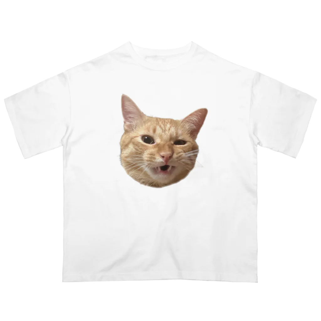 にゃんまにあのやんのか猫 オーバーサイズTシャツ