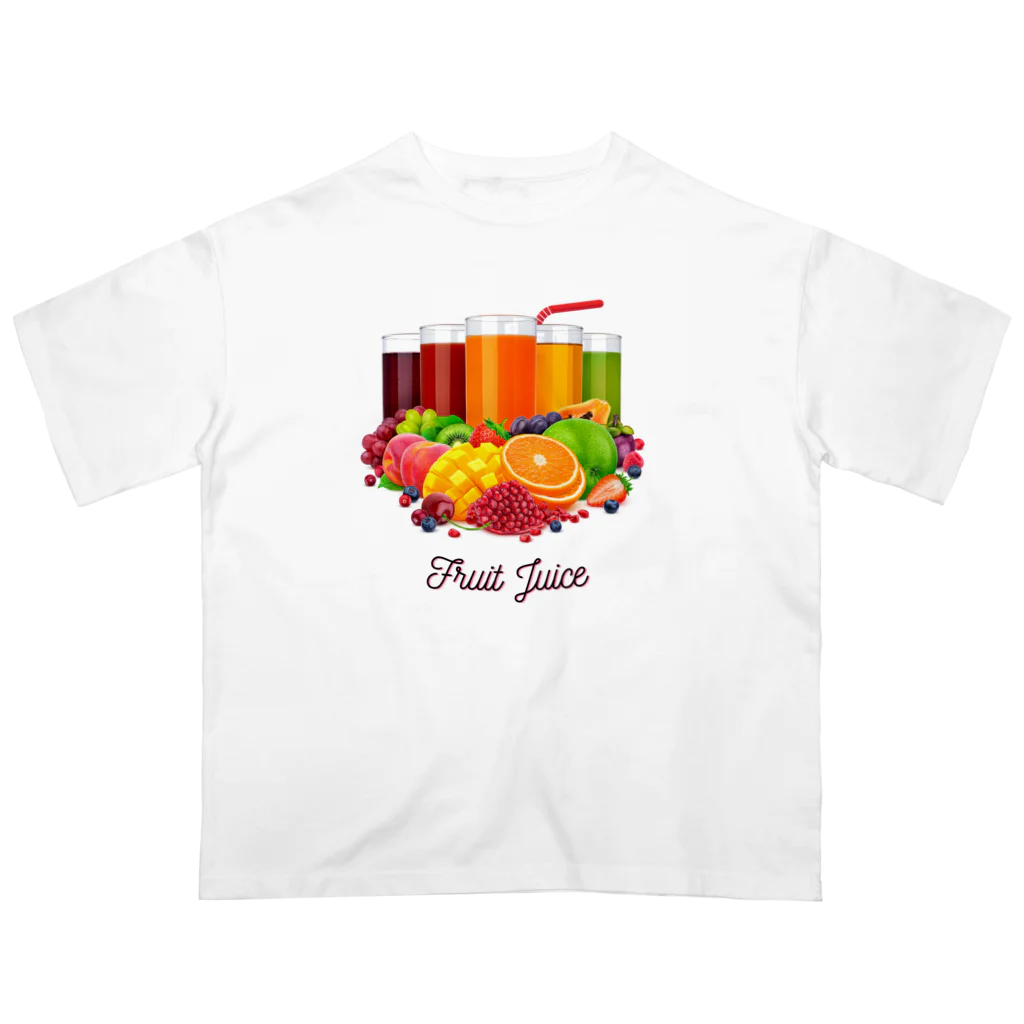 littlebit / リルビーのフルーツジュース オーバーサイズTシャツ