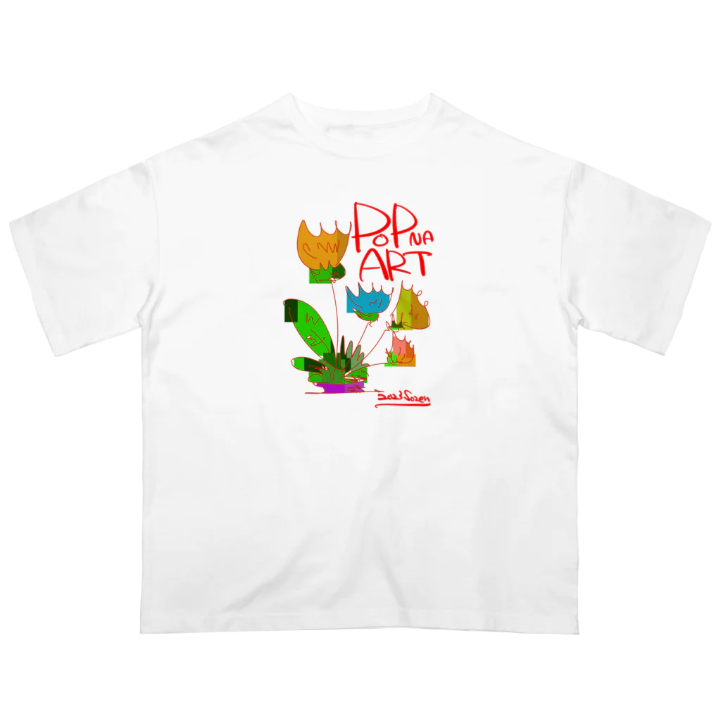 スタジオばんやの花 Oversized T-Shirt