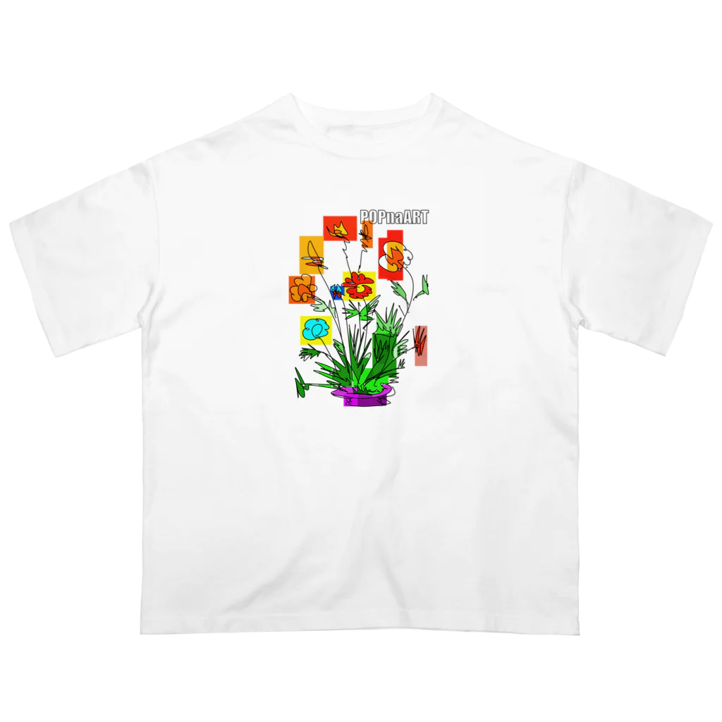 スタジオばんやの花花 Oversized T-Shirt