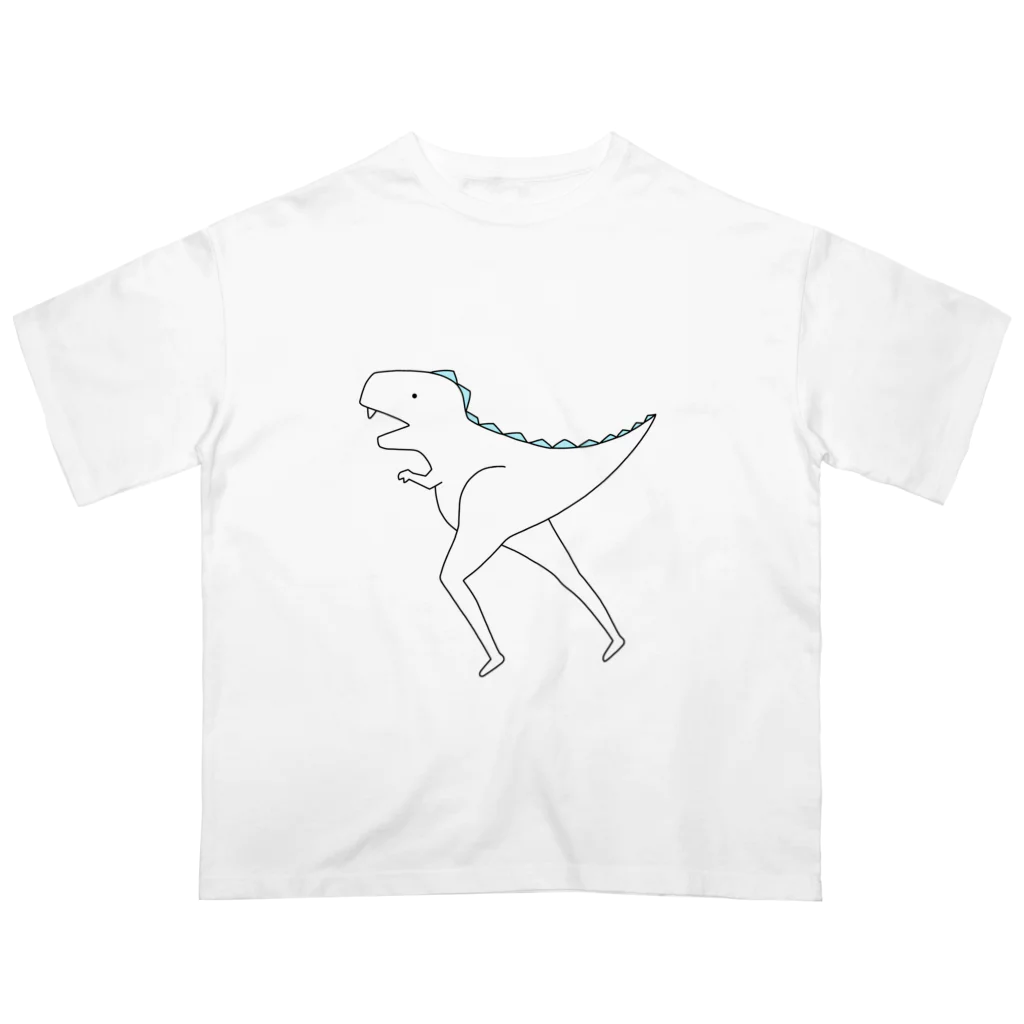 ご乱心ふれんずの美脚恐竜 オーバーサイズTシャツ