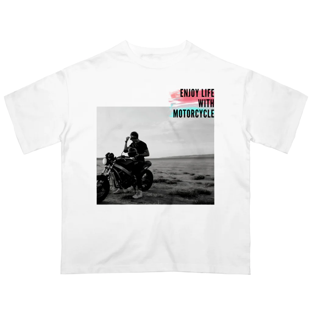 nijiiro-kujiraのバイクライフを楽しむシリーズ オーバーサイズTシャツ