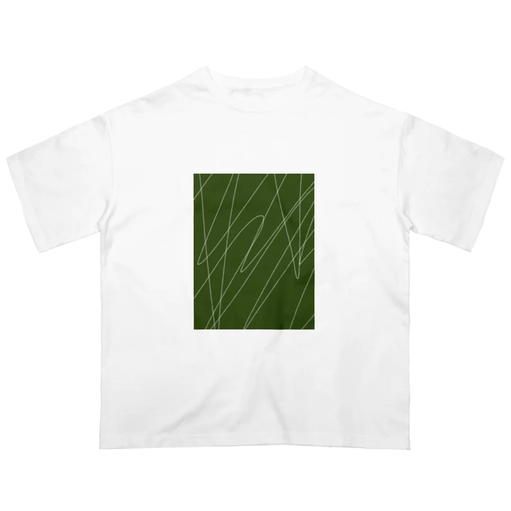 hanaharuのGreen Oversized T-Shirt