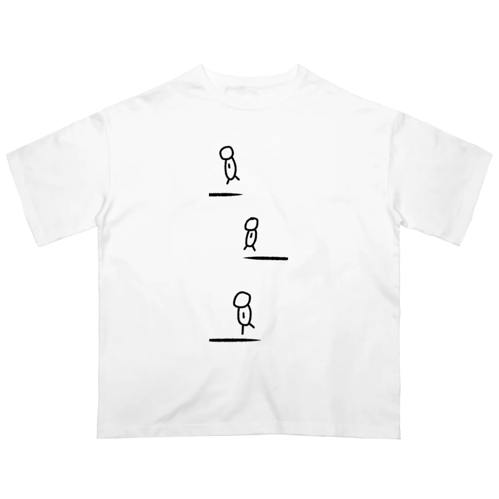 さんかくのどこかに行くかも オーバーサイズTシャツ