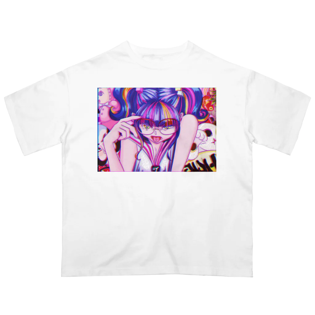 モダンラヂオの【昭和ヤンキー少女】 Oversized T-Shirt