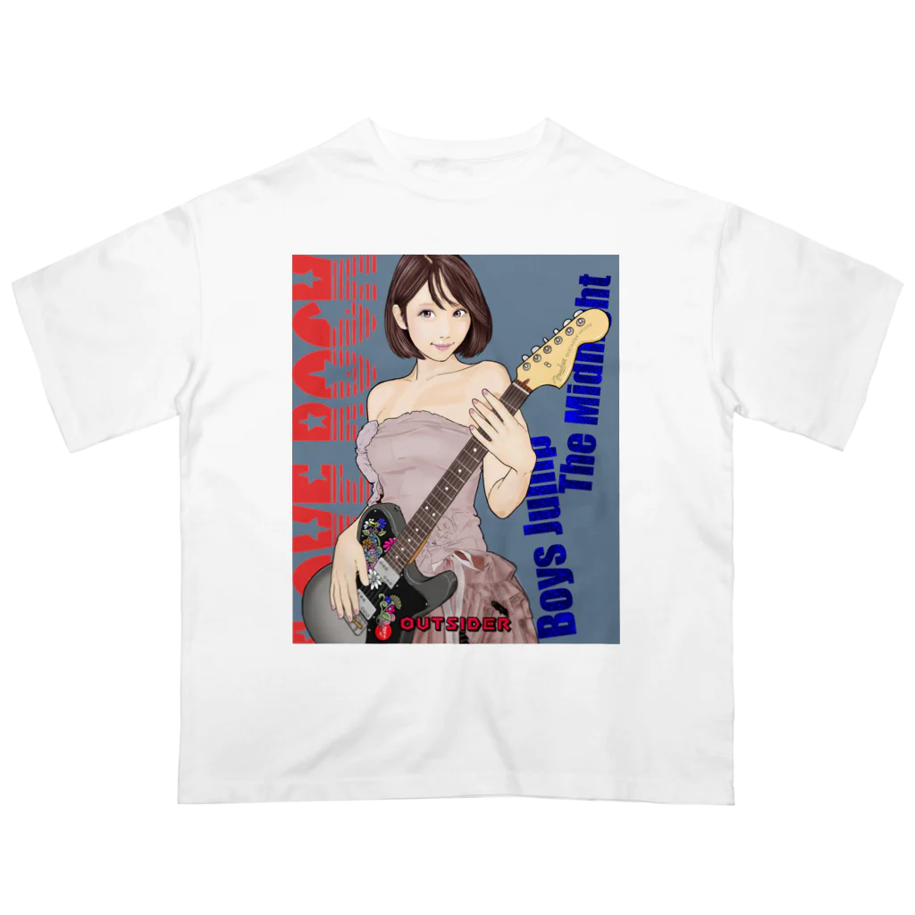 Zac-SDのギター少女 03 （みく） オーバーサイズTシャツ