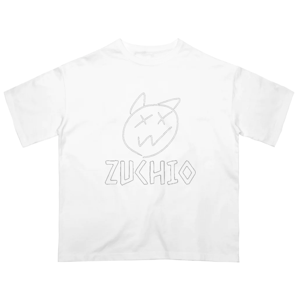 ZUCHIO BRANDの猫蹴り君 ホワイトロゴ Oversized T-Shirt